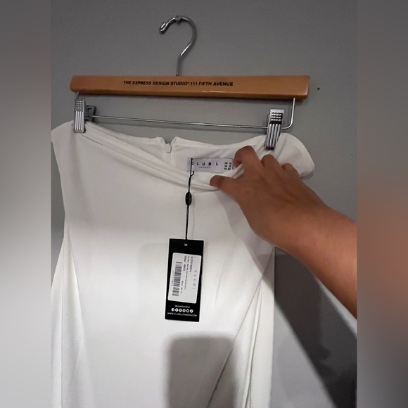 Club L London White Strapless Bodycon Dress - Picture 4 of 6